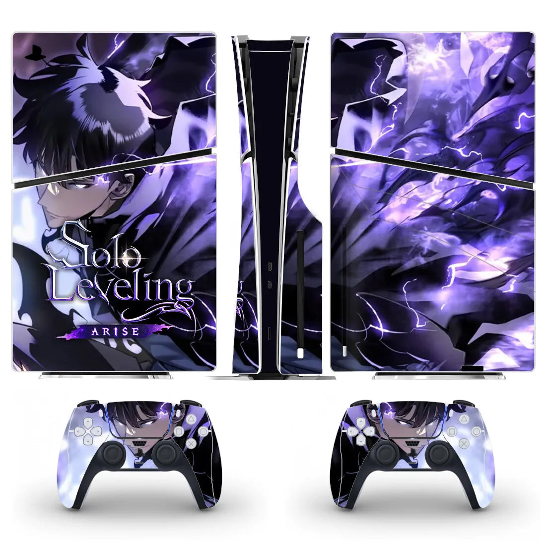 Solo Leveling PS5 Slim Disc Skin – Console & Controller Vinyl Decal Set