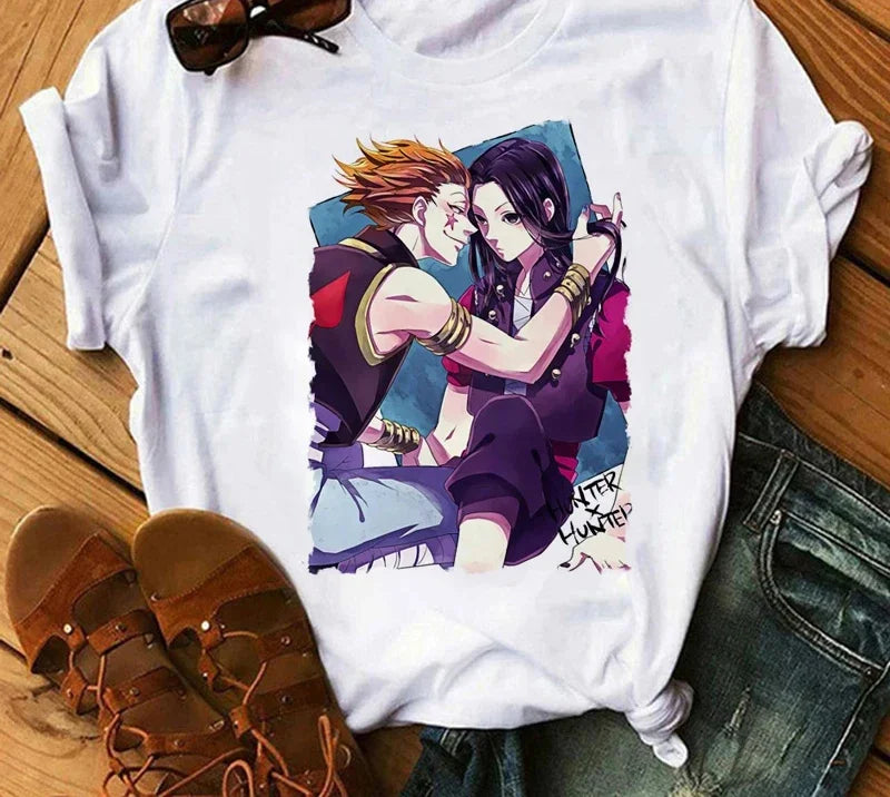Hunter x Hunter Graphic Print T-Shirt – Women’s Vintage Casual Style