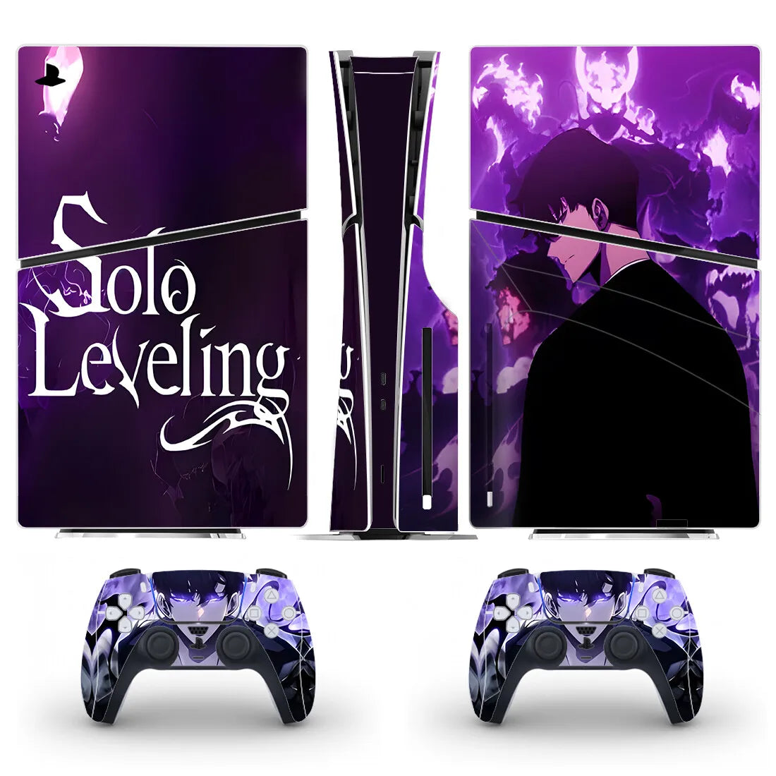 Solo Leveling PS5 Slim Disc Skin – Console & Controller Vinyl Decal Set