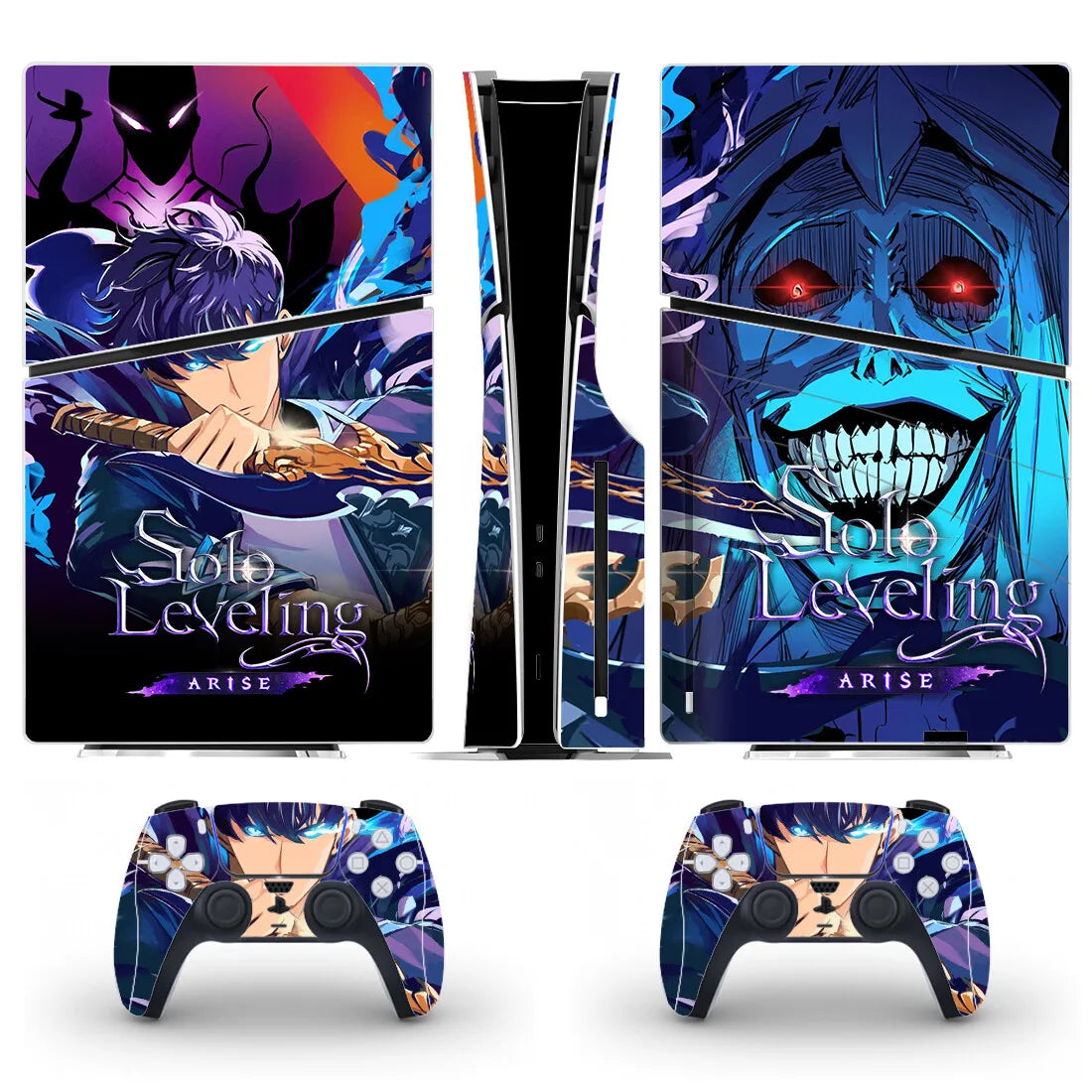 Solo Leveling PS5 Slim Disc Skin – Console & Controller Vinyl Decal Set