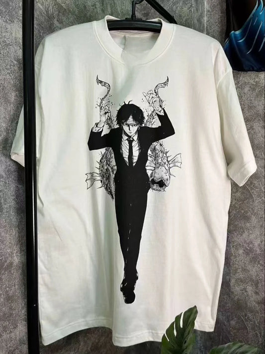 Hunter x Hunter Leorio Look Tee – Men’s Large Size Summer T-Shirt