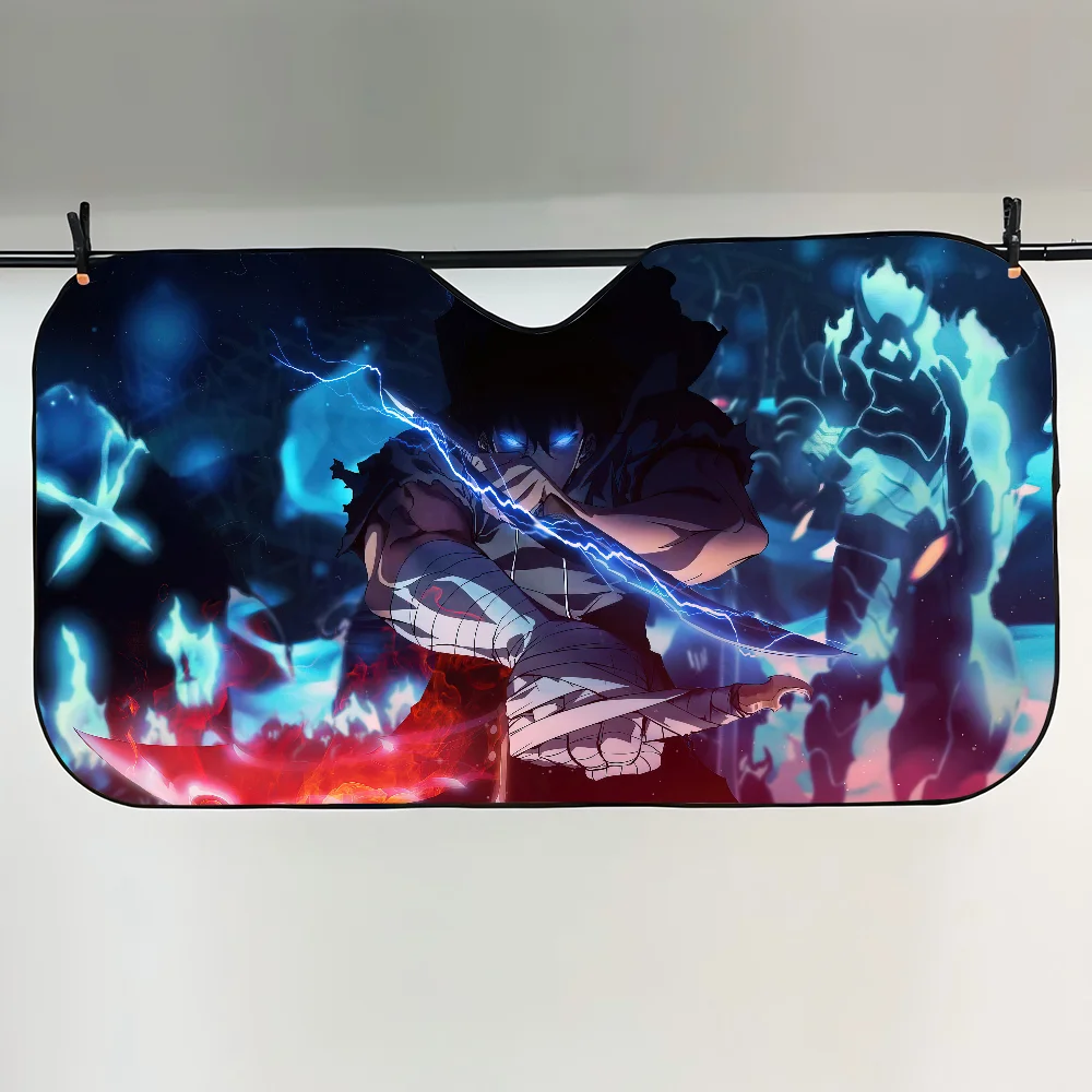 Solo Leveling Boho Sun Shade Panel for Car