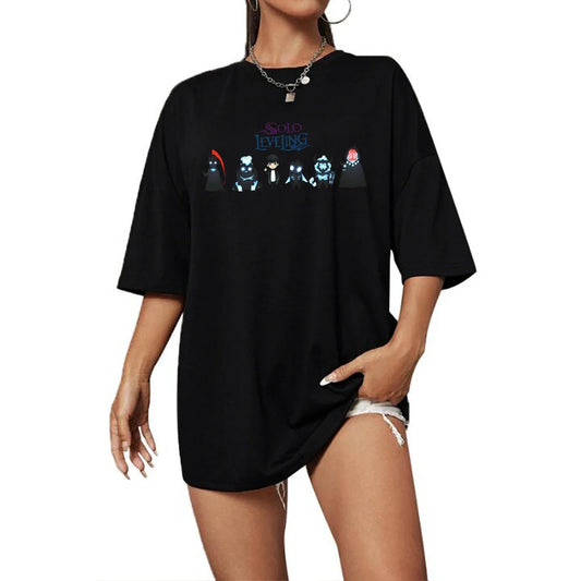 Solo Leveling Oversized O-Neck T-Shirt for Women