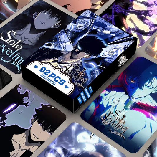 92PCS Solo Leveling LOMO Photocard Set – Anime Collector’s Gift