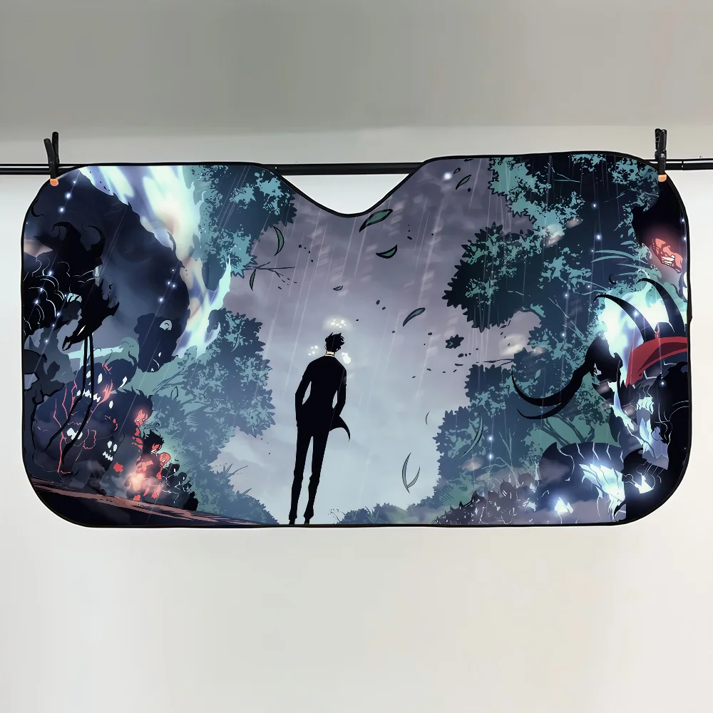 Solo Leveling Boho Sun Shade Panel for Car