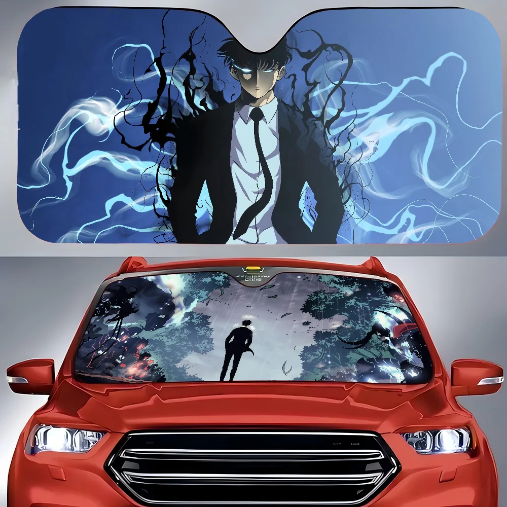 Solo Leveling Boho Sun Shade Panel for Car