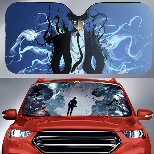 Solo Leveling Boho Sun Shade Panel for Car